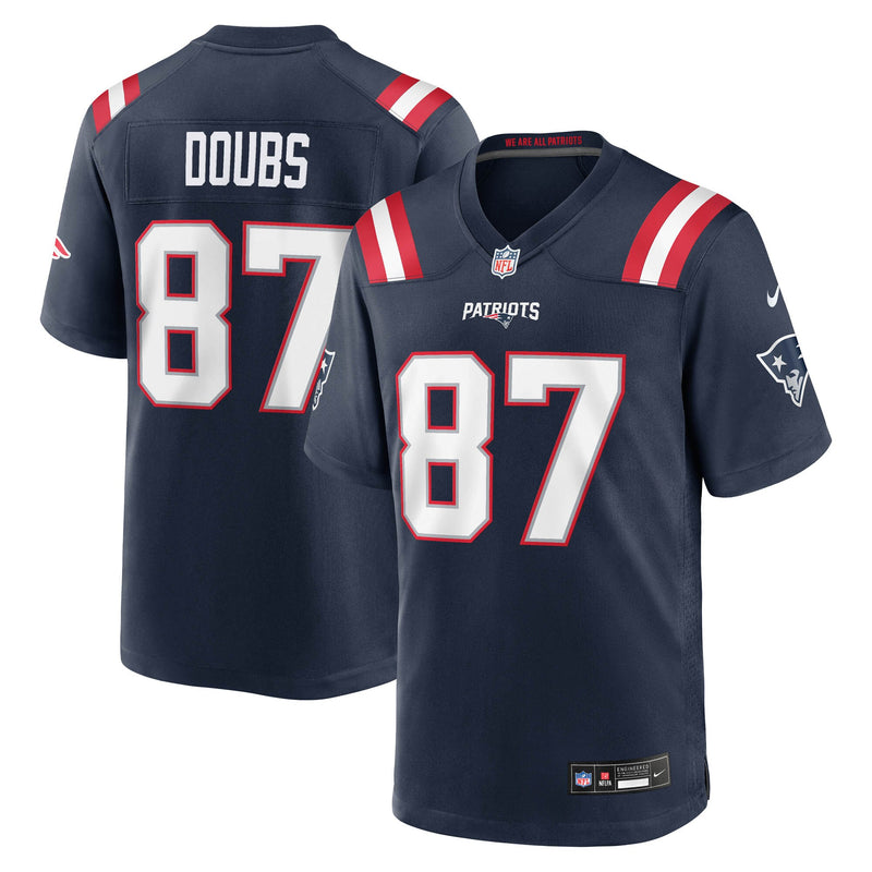 New England Patriots Romeo Doubs Nike Navy Game Jersey