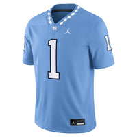 #1 North Carolina Tar Heels Jordan Brand Game Jersey - Carolina Blue