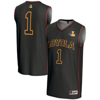 #1 Loyola Chicago Ramblers GameDay Greats Lightweight Basketball Jersey - Black