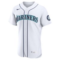 Seattle Mariners Nike White Home Authentic Custom Jersey