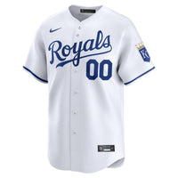 Kansas City Royals Nike White Home Limited Custom Jersey