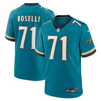 Jacksonville Jaguars Tony Boselli Nike Teal Prowler Throwback Retired Player Game Jersey