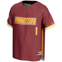 #1 Minnesota Golden Gophers GameDay Greats Lightweight Baseball Jersey - Maroon