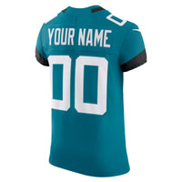 Jacksonville Jaguars Nike Teal Vapor F.U.S.E. Elite Custom Jersey