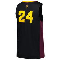 adidas #24 Black Arizona State Sun Devils Replica Swingman Jersey