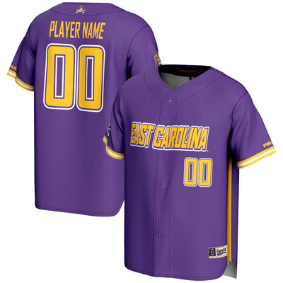 ECU Pirates GameDay Greats NIL Pick-A-Player Lightweight Baseball Jersey - Purple
