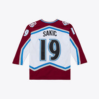 Colorado Avalanche Joe Sakic Mitchell & Ness White 1995 Power Play Jersey