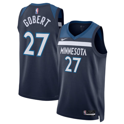 Minnesota Timberwolves Nike Icon Edition Swingman Jersey - Navy - Rudy Gobert