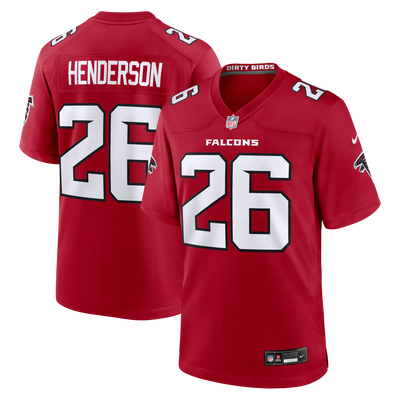 Atlanta Falcons CJ Henderson Nike Red Team Game Jersey