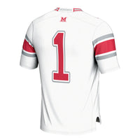 #1 Miami University RedHawks GameDay Greats Football Jersey - White