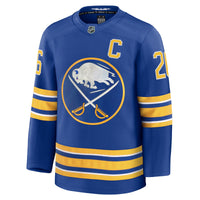 Buffalo Sabres Rasmus Dahlin Fanatics Royal Premium Jersey with Captain's Patch