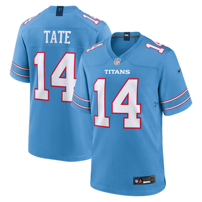 Tennessee Titans Carnell Tate Nike Light Blue 2026 NFL Draft First Round Pick No. 4 Team Game Jersey