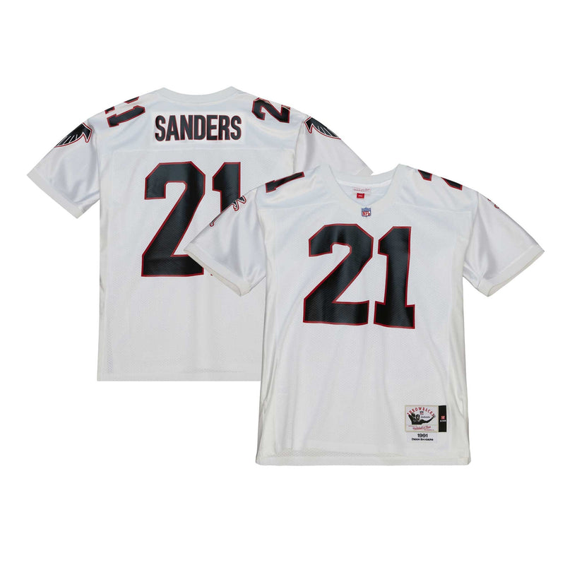 Atlanta Falcons 1991 Deion Sanders Mitchell & Ness White Authentic Throwback Retired Player Jersey