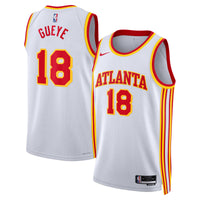 Atlanta Hawks Nike Association Edition Swingman Jersey - White - Mouhamed Gueye -