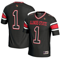 #1 Illinois State Redbirds GameDay Greats Endzone Football Jersey - Black