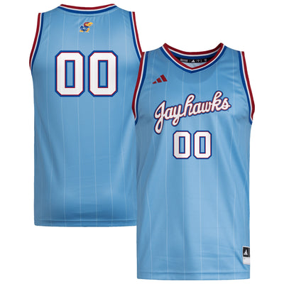 #00 Kansas Jayhawks adidas Replica Swingman Jersey - Light Blue