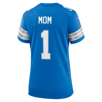 Detroit Lions Number 1 Mom Nike Blue Game Jersey
