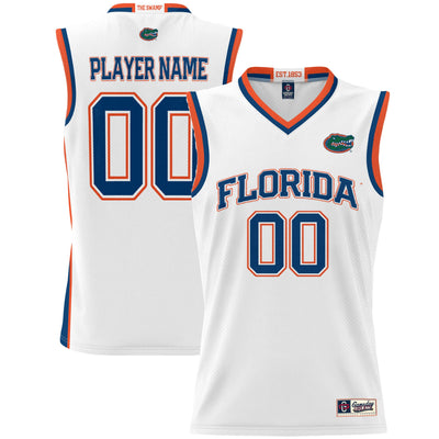 Florida Gators NIL Pick-A-Player Lightweight Basketball Jersey - White