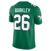 Philadelphia Eagles Saquon Barkley Nike Kelly Green Alternate Vapor F.U.S.E. Stitched Limited Jersey