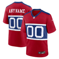 New York Giants Nike Century Red Alternate Game Custom Jersey