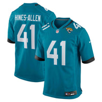 Jacksonville Jaguars Josh Hines-Allen Nike Teal Player Game Jersey