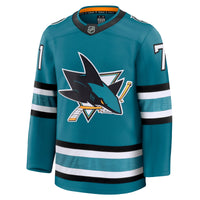 San Jose Sharks Macklin Celebrini Fanatics Teal Home Premium Jersey