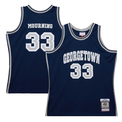 Alonzo Mourning Georgetown Hoyas Mitchell & Ness 1991/92 Swingman Player Jersey - Navy