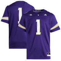 #1 Washington Huskies adidas Premier Jersey - Purple