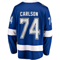 Tampa Bay Lightning John Carlson Fanatics Blue Home Breakaway Jersey