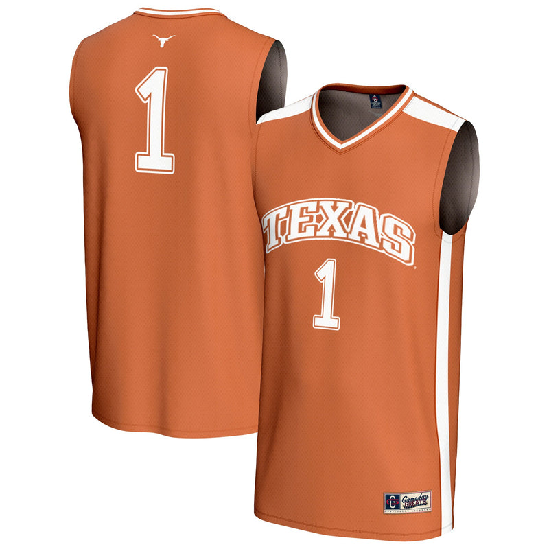#1 Texas Longhorns GameDay Greats Lightweight Basketball Fashion Jersey - Texas Orange