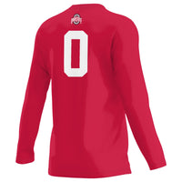 #1 Ohio State Buckeyes GameDay Greats Lightweight Volleyball Jersey - Scarlet