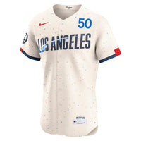 Los Angeles Dodgers Mookie Betts Nike Cream City Connect Elite Jersey