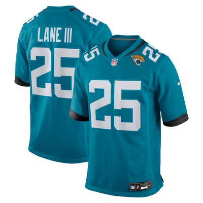 Jacksonville Jaguars Rayuan Lane III Nike Teal Team Game Jersey