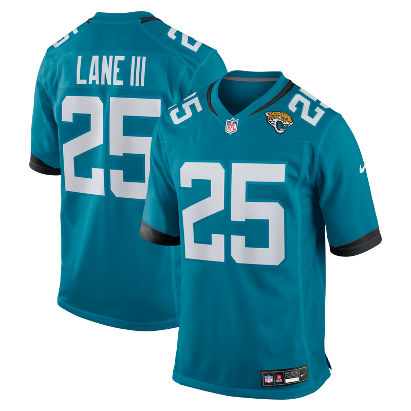 Jacksonville Jaguars Rayuan Lane III Nike Teal Team Game Jersey