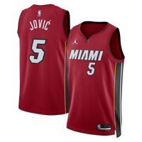 Miami Heat Jordan Brand Statement Edition Swingman Jersey - Red - Nikola Jović