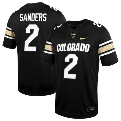 Shedeur Sanders Colorado Buffaloes Nike Alternate Alumni Game Jersey - Black