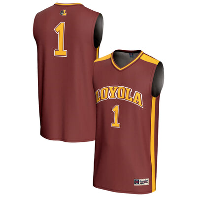 #1 Loyola Chicago Ramblers GameDay Greats Lightweight Basketball Fashion Jersey - Maroon
