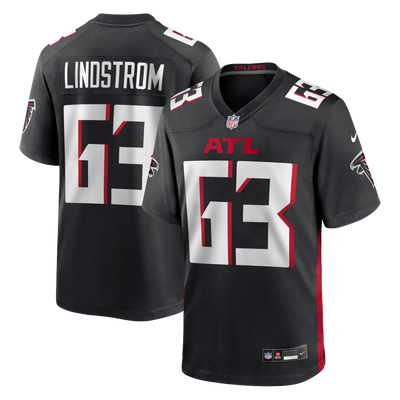 Atlanta Falcons Chris Lindstrom Nike Black Game Jersey