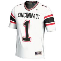 #1 Cincinnati Bearcats GameDay Greats Lightweight Football Fashion Jersey - White
