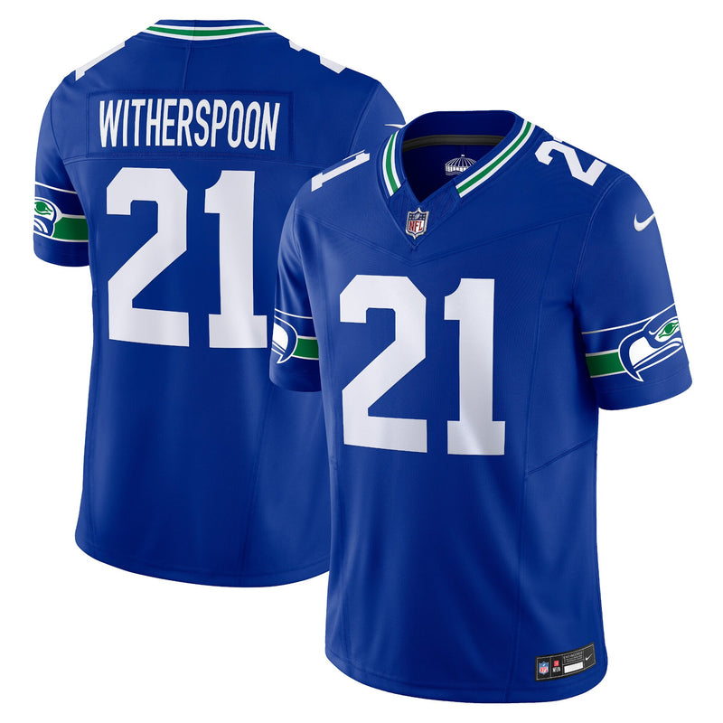 Seattle Seahawks Devon Witherspoon Nike Royal Alternate Vapor F.U.S.E. Limited Jersey