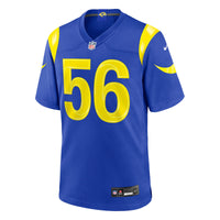 Los Angeles Rams Shaun Dolac Nike Royal Team Game Jersey