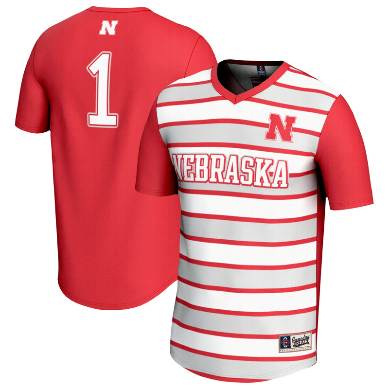 #1 Nebraska Huskers GameDay Greats Lightweight Soccer Fashion Jersey - Scarlet