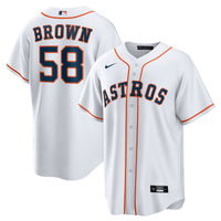 Houston Astros Hunter Brown Nike White Home Replica Jersey