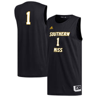 adidas #1 Black Southern Miss Golden Eagles Replica Basketball Jersey