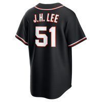 San Francisco Giants Jung Hoo Lee Nike Fashion Replica Black Out Jersey