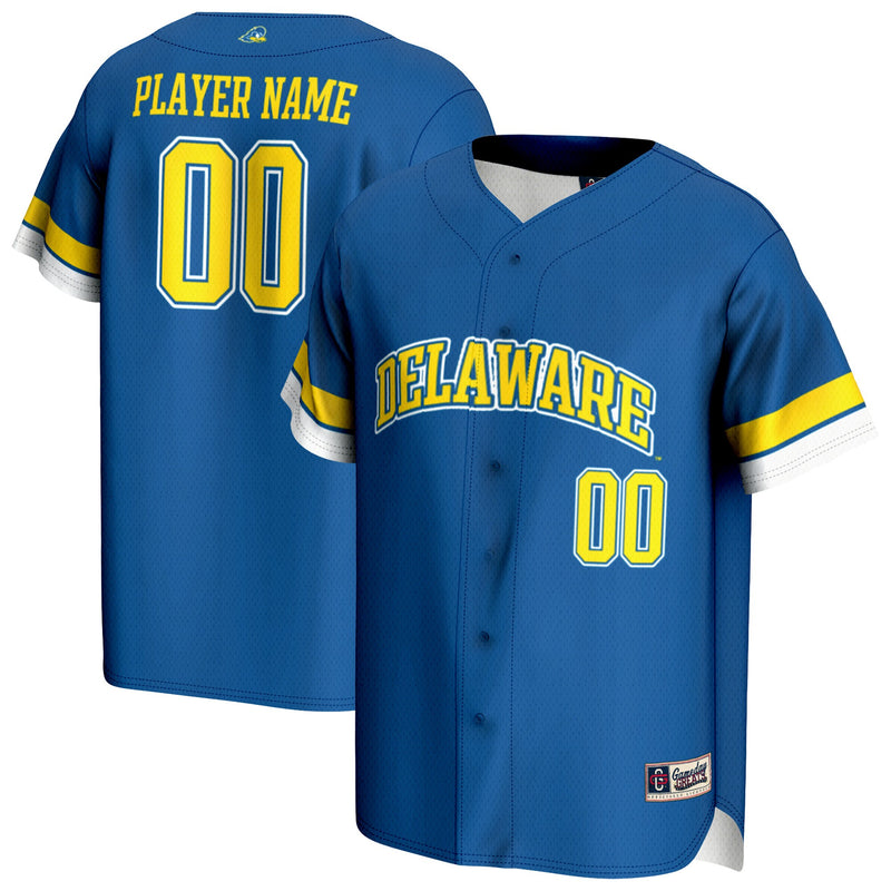 Delaware Fightin' Blue Hens GameDay Greats NIL Pick-A-Player Lightweight Baseball Jersey - Royal