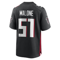 DeAngelo Malone Atlanta Falcons Nike Black Game Player Jersey