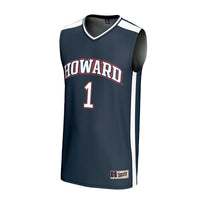 #1 Howard Bison GameDay Greats Lightweight Basketball Fashion Jersey - Navy