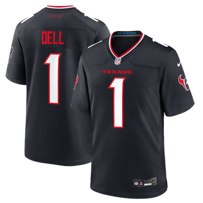 Houston Texans Tank Dell Nike Navy Team Game Jersey