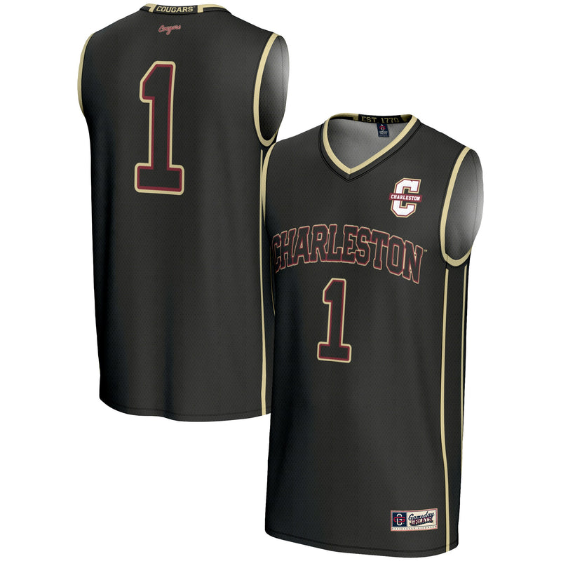 Charleston Cougars GameDay Greats #1 Basketball Jersey - Black